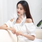  Quạt Đeo Cổ Mini Không Cánh Tích Điện Thông Minh 
