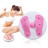  Đĩa Xoay Eo Giảm Mỡ Bụng Hình Bàn Chân Có Hạt Massage 