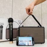  Loa Bluetooth Karaoke A106 Kèm Mic Hát Không Dây 