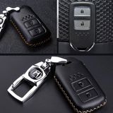  Vỏ Bao Chìa Khóa Ô Tô Honda 2 Nút Bấm Da Bò Cao Cấp 