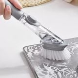  Cọ Rửa Chén Đa Năng Có Cán Đựng Xà Phòng Tiện Lợi 