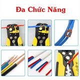  Kìm Tuốt Dây Điện, Cắt Dây, Bấm Cos Đa Năng Tự Động 
