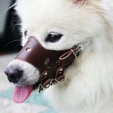  Rọ Mõm Thú Cưng Chất Liệu Da Siêu Bền Có Đai Nới 