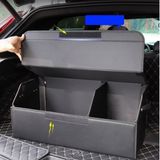  Thùng Đựng Đồ Xe Hơi Gấp Gọn Chất Liệu Da Cao Cấp 