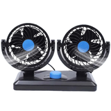  Quạt Đôi Xoay 360 Độ Dùng Trên Ô Tô Tiện Dụng 