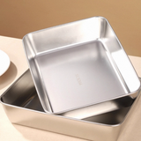  Khay Inox Đựng Thức Ăn Cao Cấp (Combo 3 Khay) 