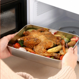  Khay Inox Đựng Thức Ăn Cao Cấp (Combo 3 Khay) 