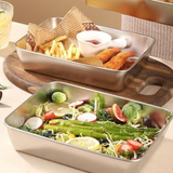  Khay Inox Đựng Thức Ăn Cao Cấp (Combo 3 Khay) 