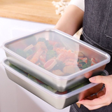  Khay Inox Đựng Thức Ăn Cao Cấp (Combo 3 Khay) 