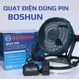  Quạt Điện Dùng Pin Boshun Đa Đăng Siêu Bền 