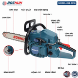  Máy Cưa Xăng Lam Xích 58CC 16inch Boshun 