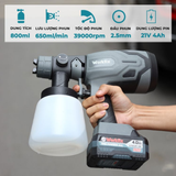  Máy Phun Sơn Bằng Pin Workfix WF-SG800ML 