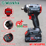  Máy Siết Bulong Workfix WF-IW550 PRO Đầu 2 Trong 1 
