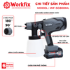  Máy Phun Sơn Bằng Pin Workfix WF-SG800ML 