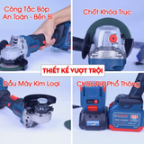  Máy Mài Cắt Bằng Pin Công Tắc Bóp Boshun BS-AG100BL 