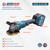  Máy Mài Cắt Bằng Pin Công Tắc Bóp Boshun BS-AG100BL 
