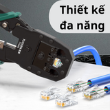  Bộ Sản Phẩm Kìm Bấm Mạng, Hạt Mạng Nhựa Và Hộp Test Mạng Cao Cấp 