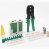  Bộ Sản Phẩm Kìm Bấm Mạng, Hạt Mạng Nhựa Và Hộp Test Mạng Cao Cấp 