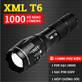  Đèn Pin Siêu Sáng Cầm Tay T6 Công Nghệ Đức 