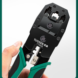  Bộ Sản Phẩm Kìm Bấm Mạng, Hạt Mạng Nhựa Và Hộp Test Mạng Cao Cấp 