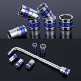 Bộ Khẩu (Bộ Tuýp) 10 Món 1/2" Cần L Hỗ Trợ Thợ Máy 