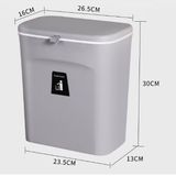  Thùng Rác Treo Tường 9L Thương Hiệu MEGAHOME Tiện Lợi BA207 