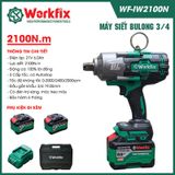  Máy Bắn, Siết Bulong Workfix WF-IW2100N AutoStop 