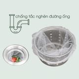  Combo 500 Túi Lưới Lọc Rác Bồn Rửa Chén Bát Có Đầu Chun Co Giãn 