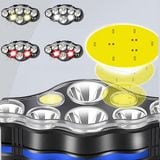  Đèn Pin Đội Đầu 8 Bóng Led Sạc USB Tiện Lợi 