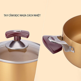  Bộ Nồi Nhôm Có Nắp Kính Chịu Nhiệt Siêu Tốt 