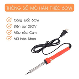  Mỏ Hàn Chì, Hàn Thiếc Công Suất 60W Bằng Điện Tiện Lợi 