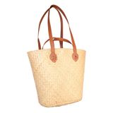 Túi xách cỏ bàng quai nâu 
