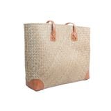  Túi cỏ bàng chữ nhật trơn quai nâu 