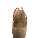  Giỏ cỏ bàng quai nâu trang trí thêu 