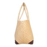  Giỏ cỏ bàng quai ống 