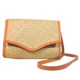  Ví có dây đeo viền nâu 