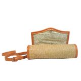  Ví có dây đeo viền nâu 