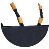  Giỏ mây tre đan viền đen 