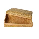  Hộp chữ nhật tre đan nắp rời 