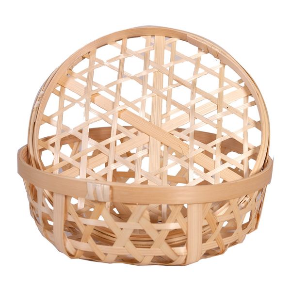  Rổ tre tròn đan có nắp 