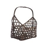  Giỏ tre đan màu đen 