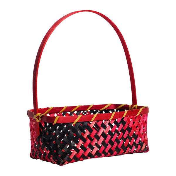  Giỏ tre đan đỏ 