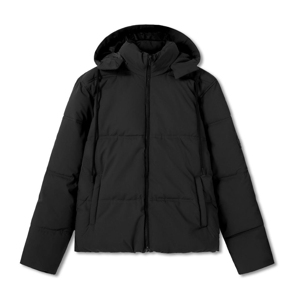 Áo Khoác Phao Nam Chần Bông Cổ Đứng Nón Rời Puffer Coat Form Regular