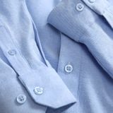 Áo Sơ Mi Oxford Nam Tay Dài Blank Color Embroider Form Slim