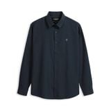 Áo Sơ Mi Oxford Nam Tay Dài Blank Color Embroider Form Slim