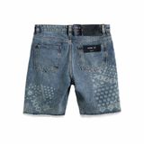 Quần Short Jeans Bandana Pattern Light Blue