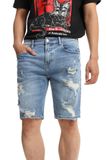 Quần Short Jeans Slim Torned Blue Wash