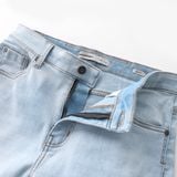 Quần Smart Jean Nam Siêu Co Dãn Xanh Nhạt Trơn Form Smart Fit