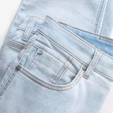 Quần Smart Jean Nam Siêu Co Dãn Xanh Nhạt Trơn Form Smart Fit