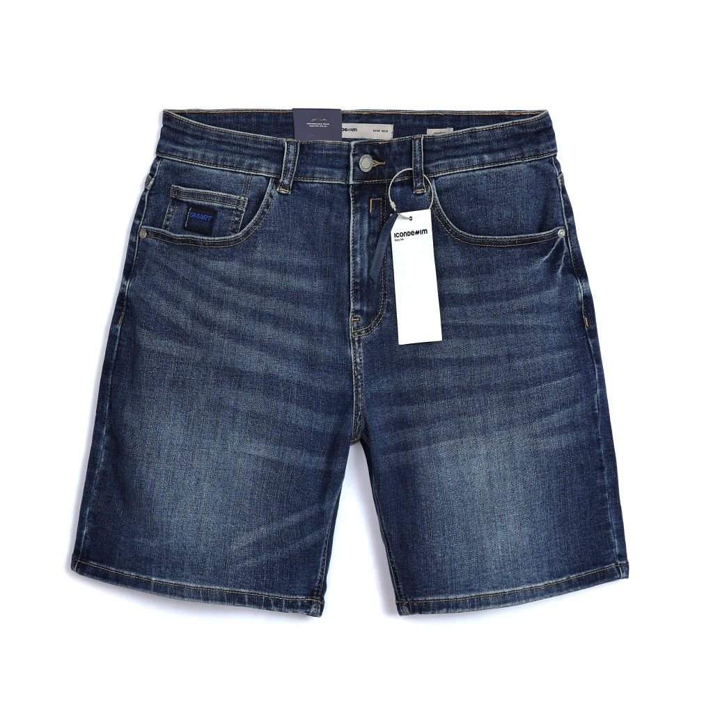 Quần Short Smart Jean Nam Classic Blue Form Smart Fit